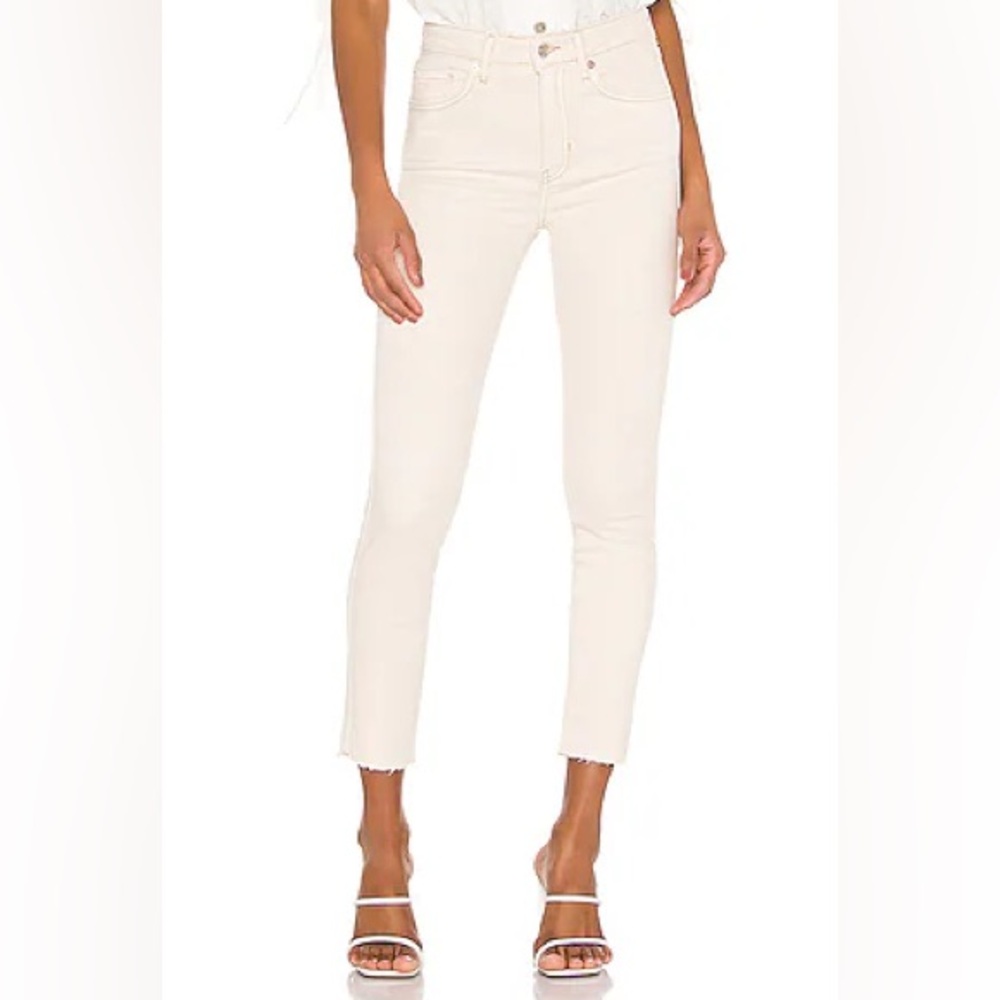 FREE PEOPLE We The Free High Rise Jegging Ivory Size 27